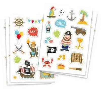Image de Lot d'autocollants sur le thème des pirates