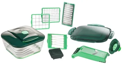 Produktbild von Genius Nicer Dicer Chef 13-teilig Gemüseschneider XXL Auffangbehälter Set