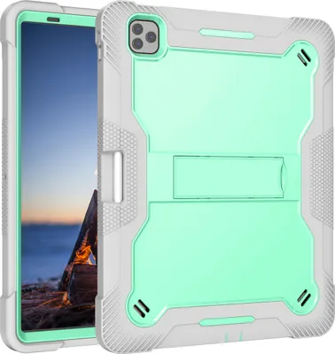 Produktbild von Schutzhülle für iPad Pro 12,9 2022/2021/2020/2018 Robust Hybrid Tablet Hülle mit Ständer Minze