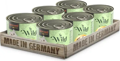 Produktbild von LEONARDO Nassfutter für Katzen mit Wild & extra Filet 6x200g