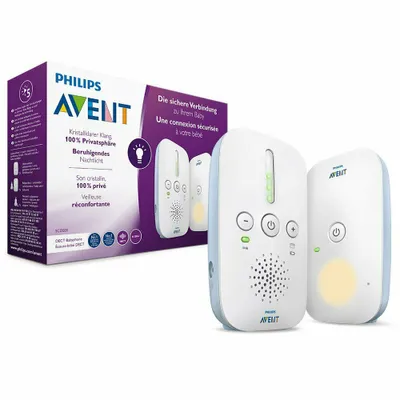 Produktbild von Philips AVENT Audio Monitors SCD502/52, 300 m, 120 Kanäle, Digital, 50 m, 300 m, FHSS
