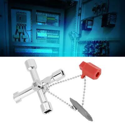 Obrázek produktu pro 10dílný křížový klíč, multifunkční nouzové nářadí pro vlaky, auta, výtahy, metro, elektrické rozvodné zařízení