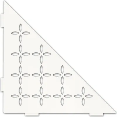 Obrázok produktu pre Schlüter SES1D5MBW-E-S1 Ablage Floral 210x210mm Brillantweiß matt