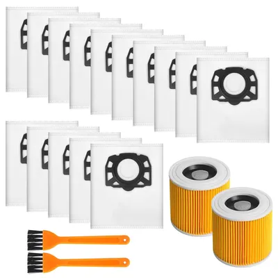 Staubsaugerbeutel-Set 15 Stück + Filter + Bürsten für WD2/WD3
