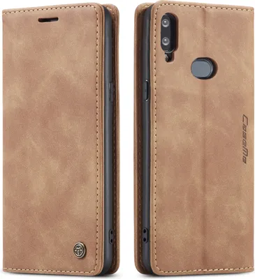 Image de Galaxy A10S Case, RetroPolyuréthaneLeather Case, Card Pockets, Magnetic Closure, Case with Stand Function for Samsung Galaxy A10S Brown