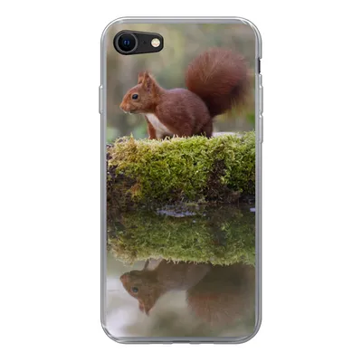 Produktbild von MuchoWow® Handyhülle Schutzhülle Hülle für iPhone 8 Waldtiere - Wasser - Moos Silikon Softcase Handy Hülle - Schutzhaube