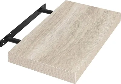 Produktbild von EUGAD 1er Set Wandregal Hängeregal Holz Board, Sonoma Eiche, 40x23x3,8 cm