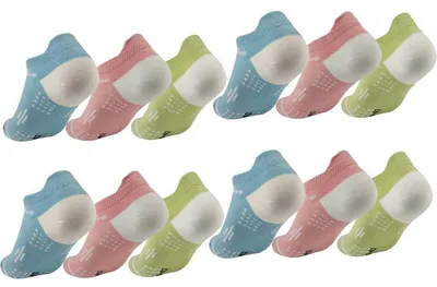 Produktbild von 12 Paar Sport-Socken mit Fersenlasche – Baumwolle, atmungsaktiv & bequem, Mix1/39-42