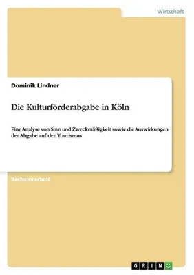 Produktbild von Die Kulturförderabgabe in Köln