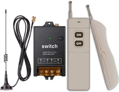 Imagen del producto de Interruptores remotos de 12V-72V, 40A - Relé de gran alcance con función de distancia