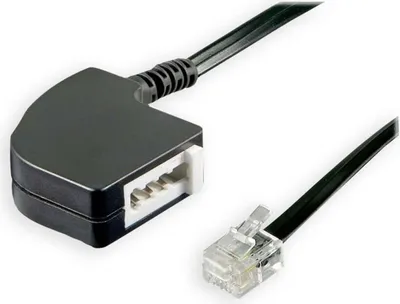 Immagine prodotto di goobay TAE Telefon Adapter Stecker schwarz 0,2 m (Bulk)