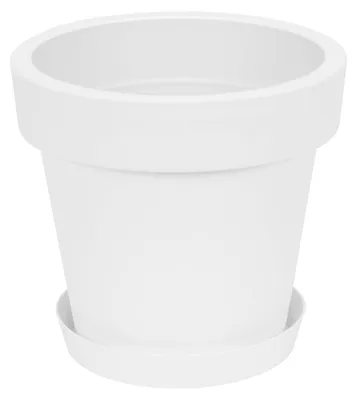 Productafbeelding van Witte Bloempot met een Diameter van 40 cm