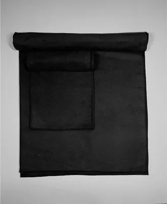 Produktbild von Famanu Set von 2 Mikrofasertüchern - 160 x 80 cm große Badetuch + 80 x 40 cm kleines Handtuch - schnelltrocknendes Mikrofasertuch-Set für Sport,