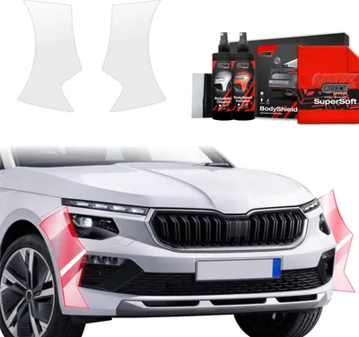 Obrázek produktu pro Ochranná fólie 2 v 1 Grizz Protector na nárazník – Škoda Kamiq (2024–2025)