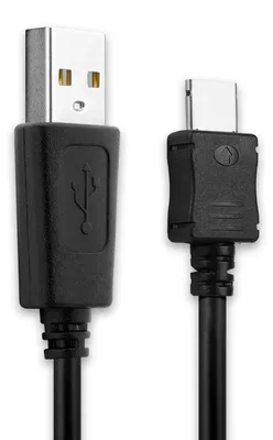 Produktbild von subtel USB Kabel 1m kompatibel mit Samsung SGH-E250, SGH-U700, SGH-X830, SGH-X820, SGH-P300, SGH-D800, SGH-F300 Smartphone, Handy Ladekabel Connector auf USB A 2.0 Datenkabel 0.5A schwarz PVC