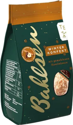 Zdjęcie produktu dla Bahlsen słodycze zimowe z mielonymi orzechami laskowymi opakowanie 125g