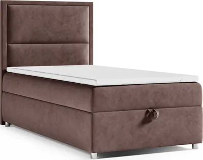 Produktbild von Best for Home Boxspringbett mit Bettkasten Trinity K11-SINGLE 70x200 Bonellfederkern inkl. Topper - Braun