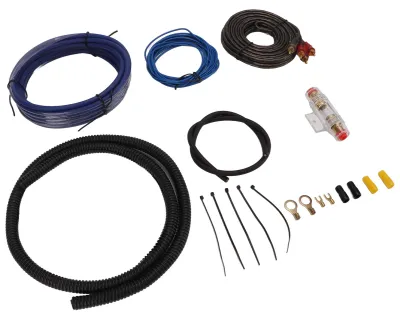Produktbild von Auto-Verstärker-Stromkabel-Set mit Audio-Erdungsdraht, Balgschlauch für Lautsprecher-Subwoofer