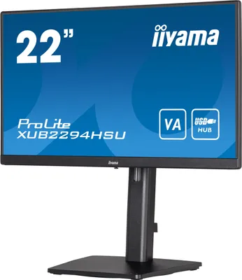Produktbild von iiyama ProLite XUB2294HSU-B2, 54,6 cm (21.5"), 1920 x 1080 Pixel, Full HD, LCD, 1 ms, Schwarz