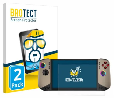 Produktbild von 2x Für MSI Claw 8 AI+ Schutzfolie BROTECT Displayschutz Display Schutz Folie Klar Transparent