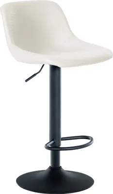 Produktbild von CLP Barhocker Loft mit Rückenlehne und 360 drehbar creme Material Kunstleder