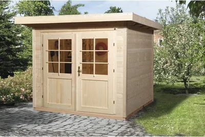 Produktbild von Gartenhaus weka Argosa 179 mit Fußboden 280 x 311 cm natur