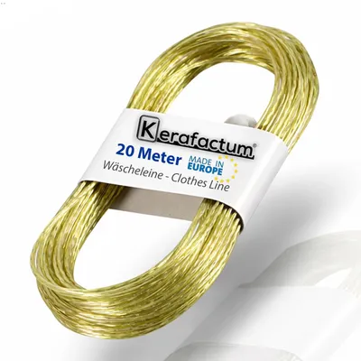Waslijn 20 m mit Stahlkern und PVC-Ummantelung, inkl. Spanner