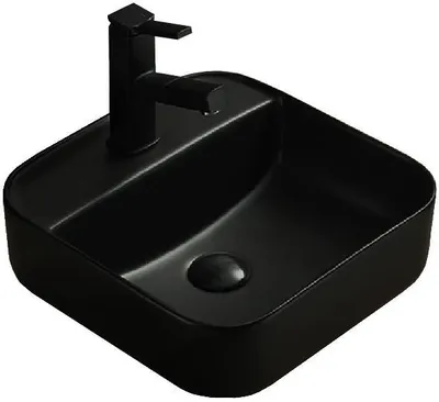 Immagine prodotto di Mexen Silvia lavabo da appoggio 39 x 39 cm, nero opaco - 21863985