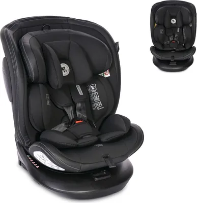 Produktbild von Lorelli Kindersitz i-Size Aviator (40-150cm) 360° drehbar, verstellbar, Isofix schwarz