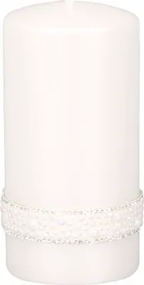 Image de Bougie de Noël BOUGIE OPALE CRISTAL d7x14cm