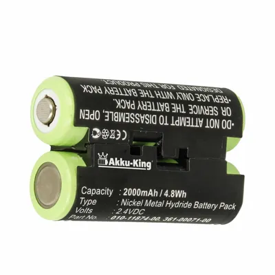 Produktbild von Akku kompatibel mit Garmin 010-11874-00 - Ni-MH 2000mAh - für Astro 430 handheld, Oregon 600, 600t, 650, 650t, 700, Striker 4, 4 Fishfinder