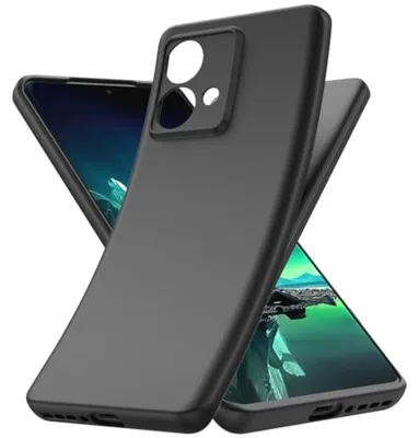 Produktbild von Handyhülle für Motorola Edge 40 Neo Silikon Schutz Schwarz Cover Case TPU dünn