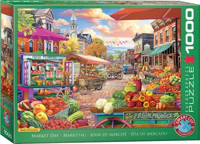 Immagine prodotto di Eurographics Puzzle Markttag, Smart Cut, 1000 Teile, 68 x 48 cm, 6000-5860