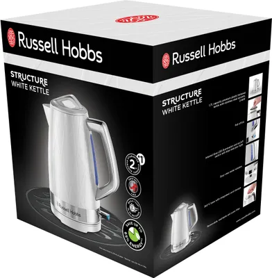 Immagine prodotto di Russell Hobbs 28080-70 Bollitore 1,7 l 2400 W Acciaio inossidabile, Bianco