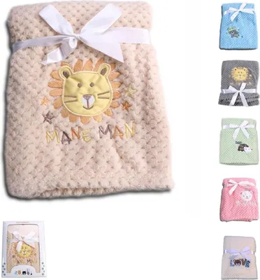 Produktbild von Cangaroo Babydecke Freya, Größe 80 x 110 cm kuschelige Babydecke aus Fleece beige