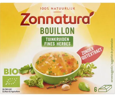 Immagine prodotto di Zonnatura BrodoTuinkruiden 60g – Brodo vegetale 100% biologico, vegano e senza glutine