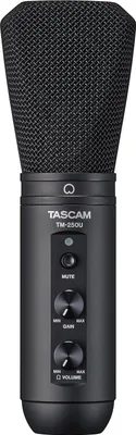 Produktbild von Tascam TM-250U - Kondensatormikrofon für den persönlichen Rundfunk und die Online-Kommunikation schwarz