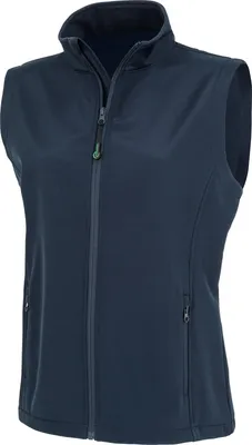 Image de Result Genuine Recycled R902F | Bodywarmer Softshell 2 couches recyclé imprimable pour femme - Farbe : Navy - Größe : XL