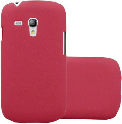 Immagine prodotto di Cadorabo custodia protettiva per Samsung Galaxy S3 MINI custodia in rosso Custodia rigida per telefono cellulare cover