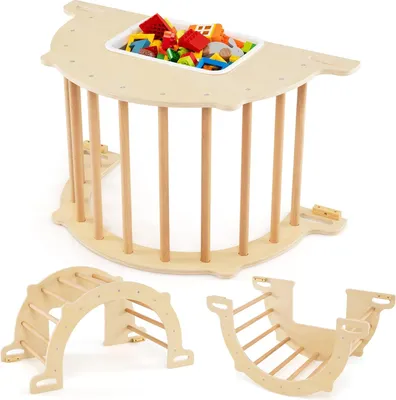 Obrázok produktu pre Lezecký oblúk 8 v 1 s úložným boxom, 90x50x48 cm