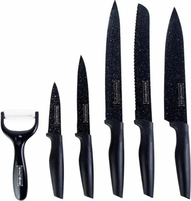 Image de Royalty Line RL-MB5 : Lot de 5 couteaux à revêtement antiadhésif