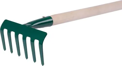 Obrázek produktu pro Zahradní hrábě FED 109/1000, 06 zubů, hrábě, dřevěná násada