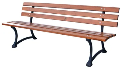 Image de Le banc pour trois personnes, d'une capacité de charge totale de 270 kg, convient pour le jardin et le parc.