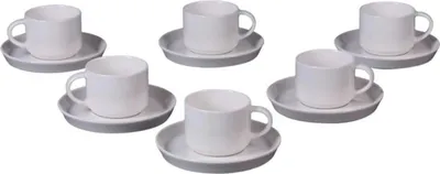 Produktbild von Bricard Lunel Espressoset – 12-teilig – 6 Tassen + 6 Untertassen – 90 ml