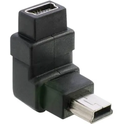 Produktbild von DeLOCK Adapter USB-B mini, USB-B mini 5-pin, USB-B mini 5-pin, Schwarz