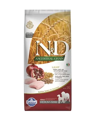 Obrázok produktu pre FARMINA N&D ANCESTRAL GRAIN DOG LIGHT - kuracie, SP