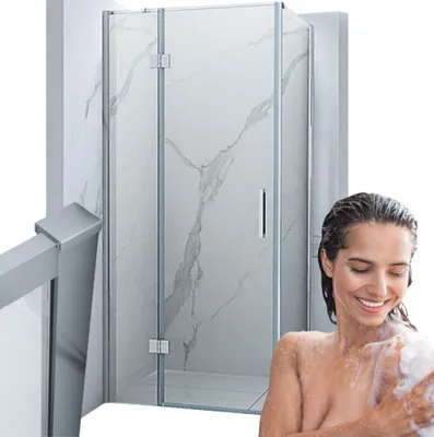 Produktbild von Silla | Duschkabine - 80x190 cm - Glasstärke 6 mm - Duschabtrennung - Regenduschen - Chrom