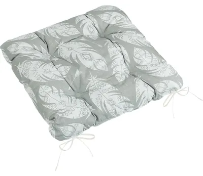 Obrázek produktu pro Sedák Adéla prošívaný - 40x40 cm - Šedá,Bílá