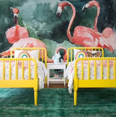 Produktbild von Coloray Fototapete 152x104 cm Vlies-Fototapete - Flamingo Landschaft Flamingo.
