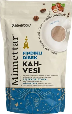 Produktbild von Şekeroğlu Minnettar Haselnuss Dibek Kaffee 165 gr